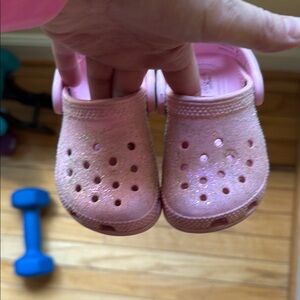 CROCS Pink Sandals & Flip Flops with Perforated Design